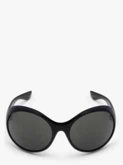 Kate Round Sunglasses in Black