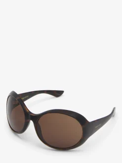 Kate Round Sunglasses in Black