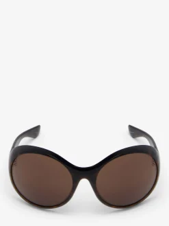 Kate Round Sunglasses in Black