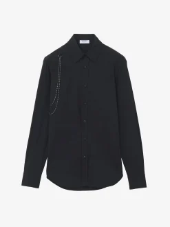 Men's Chain Harness Shirt in Black