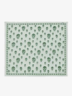 Men's Classic Skull Foulard in Dark Green