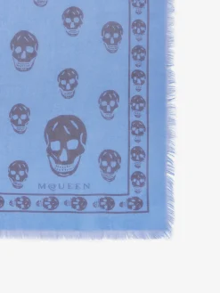 Men's Classic Skull Foulard in Blue