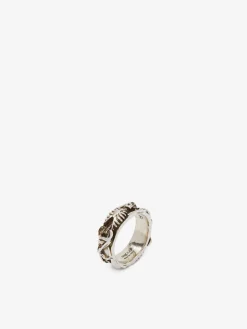 Men's Dancing Skeleton Ring in Silver-finish
