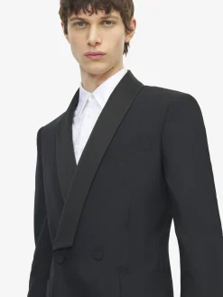 Men's Double-breasted Evening Jacket in Black