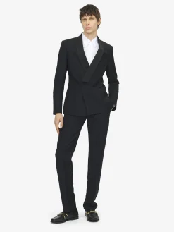 Men's Double-breasted Evening Jacket in Black