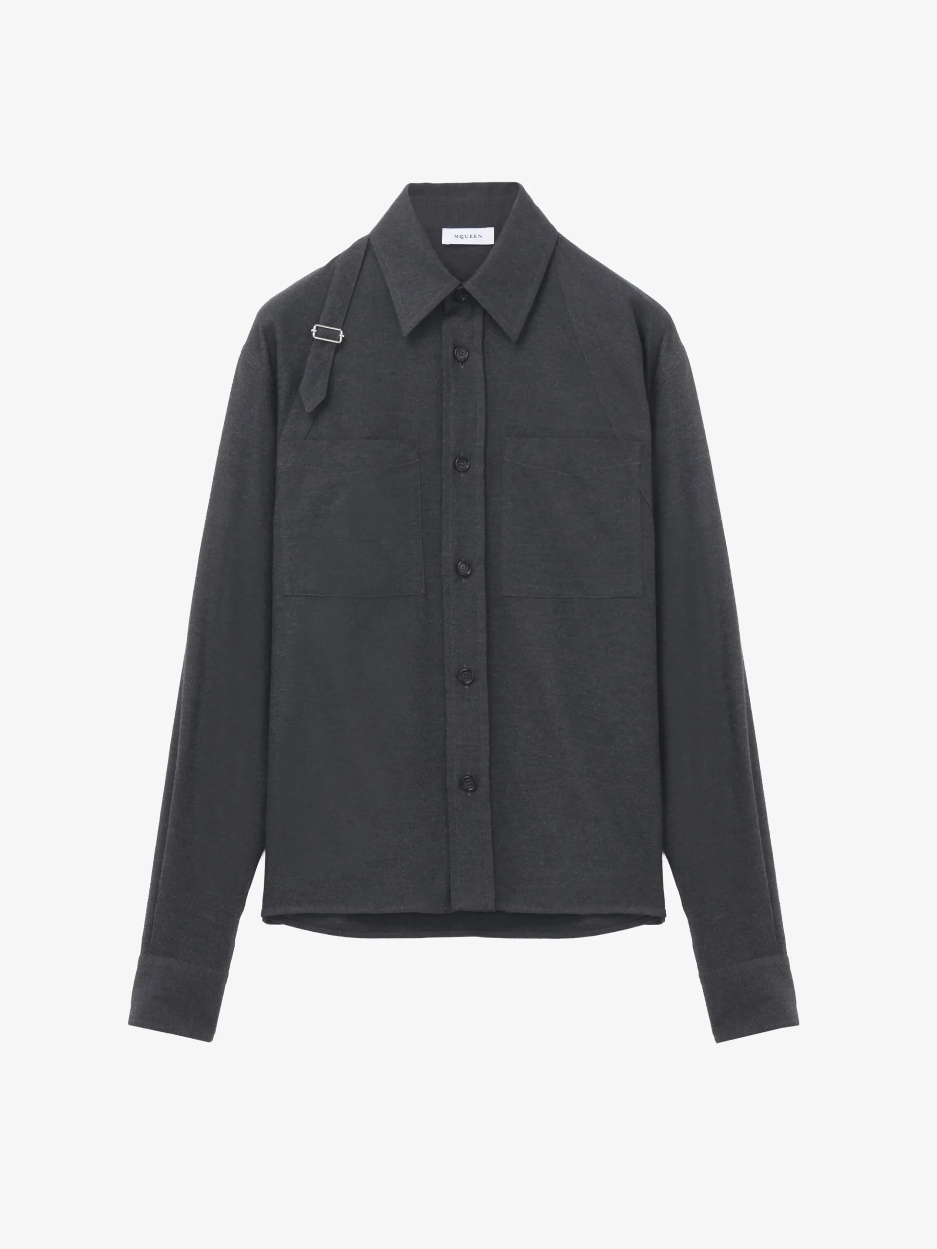 Men's Harness Overshirt in Charcoal