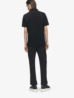 Men's Harness Polo Shirt in Black