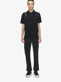 Men's Harness Polo Shirt in Black