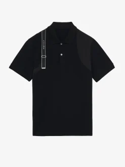 Men's Harness Polo Shirt in Black