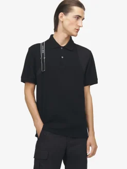 Men's Harness Polo Shirt in Black