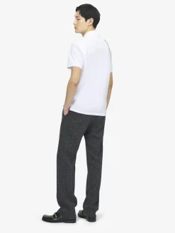 Men's Harness Polo Shirt in Optical White