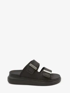 Men's Hybrid Slide in Black/Silver
