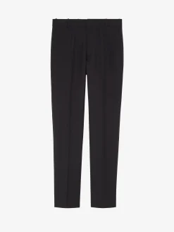 Men's McQueen Classic Selvedge Mohair Pants in Black