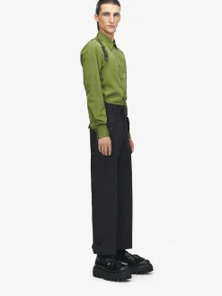 Men's McQueen Logo Harness Shirt in Green