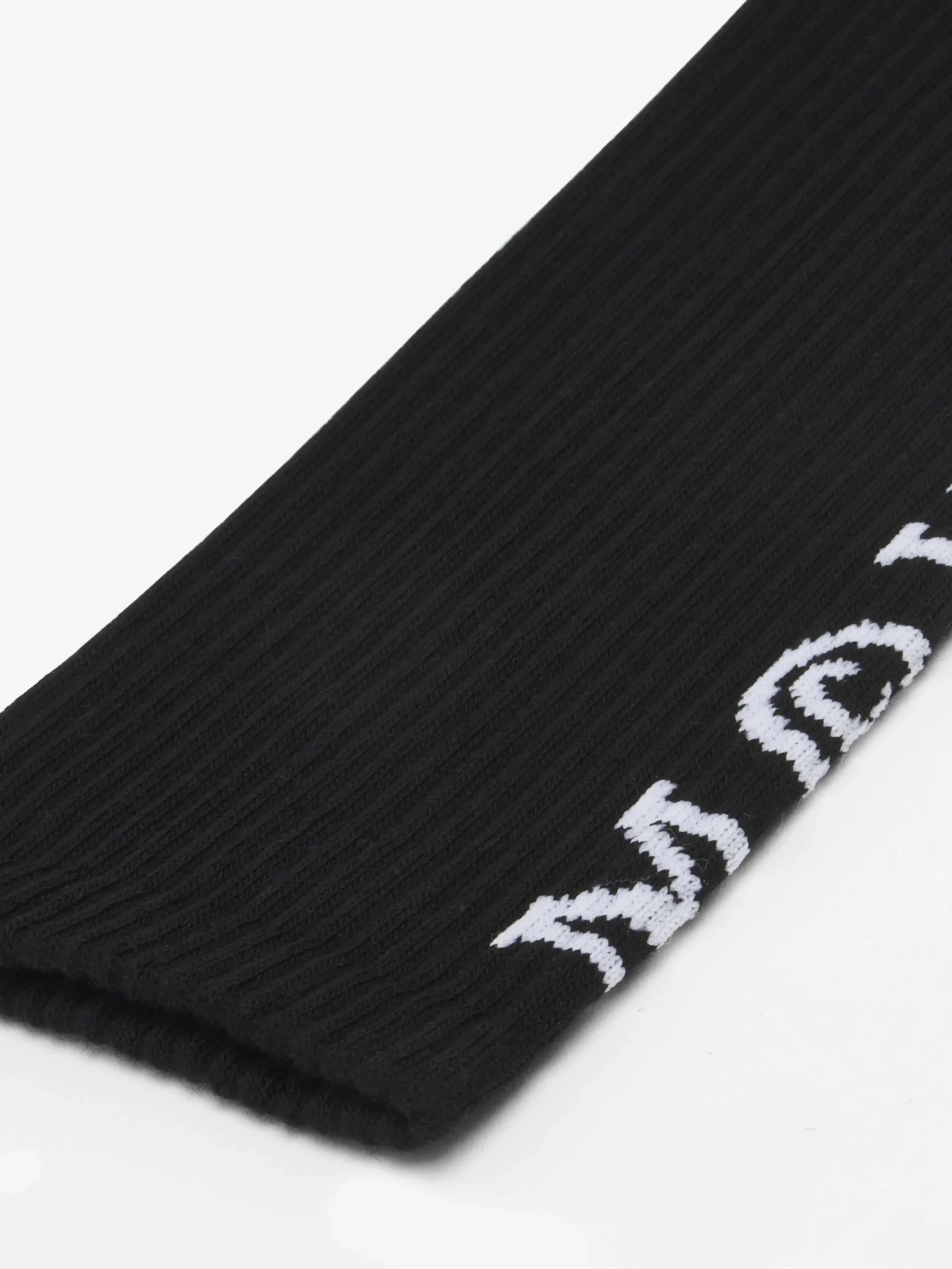 Men's McQueen Logo Socks in Black/White