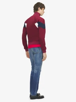 Men's McQueen Logo Track Jacket in Red