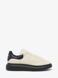 Men's Oversized Sneaker in Cream/Dark Blue
