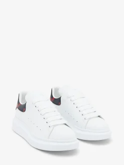 Men's Oversized Sneaker in White/Red