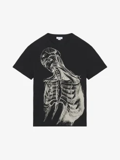 Men's Sketch Anatomy T-shirt in Black/Ivory