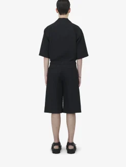Men's Skull Jacquard Shorts in Black