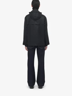 Men's Skull Jacquard Windbreaker in Black