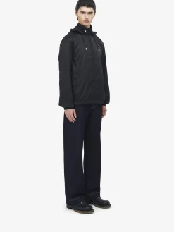 Men's Skull Jacquard Windbreaker in Black