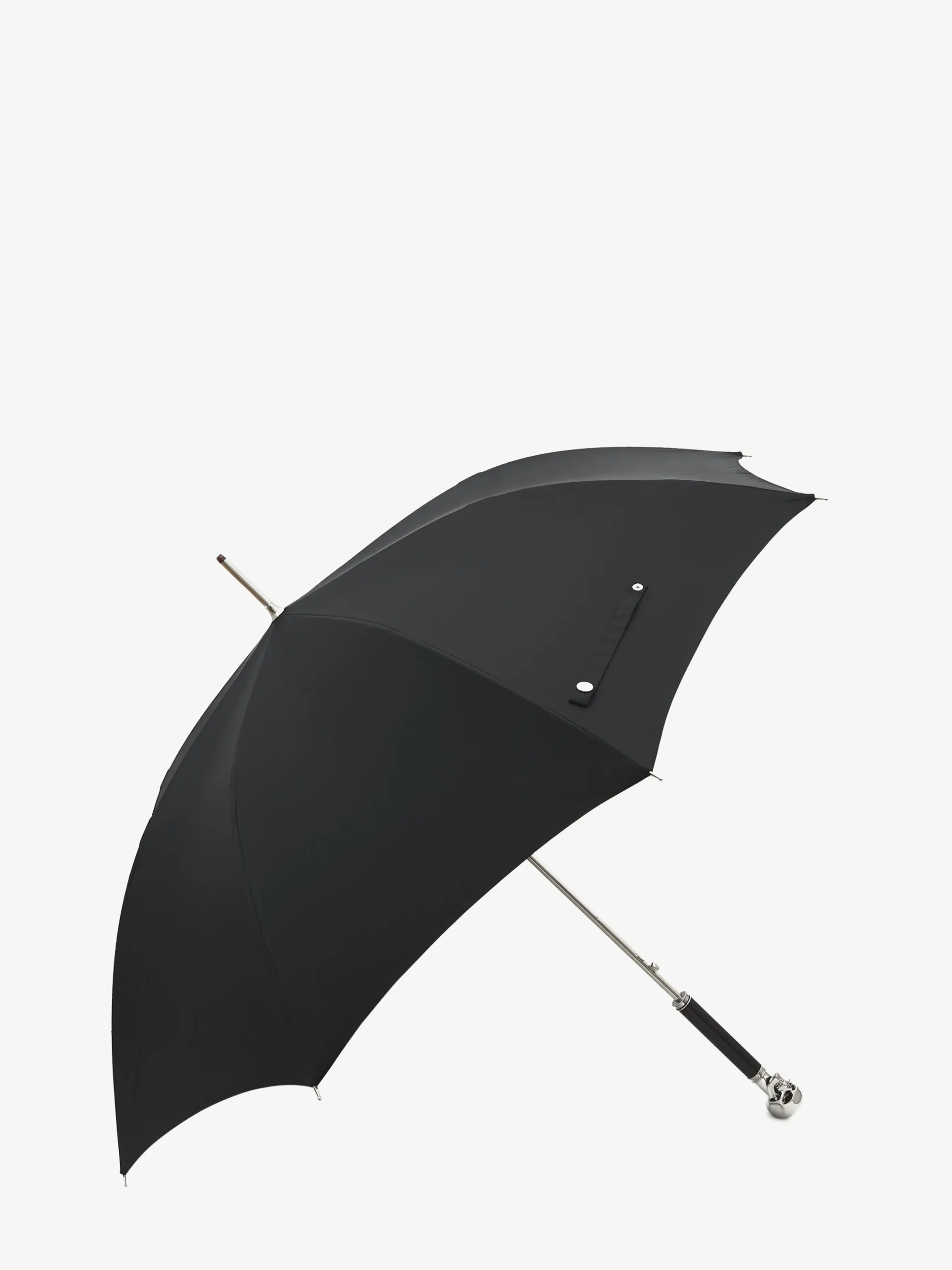 Men's Skull Long Umbrella in Black