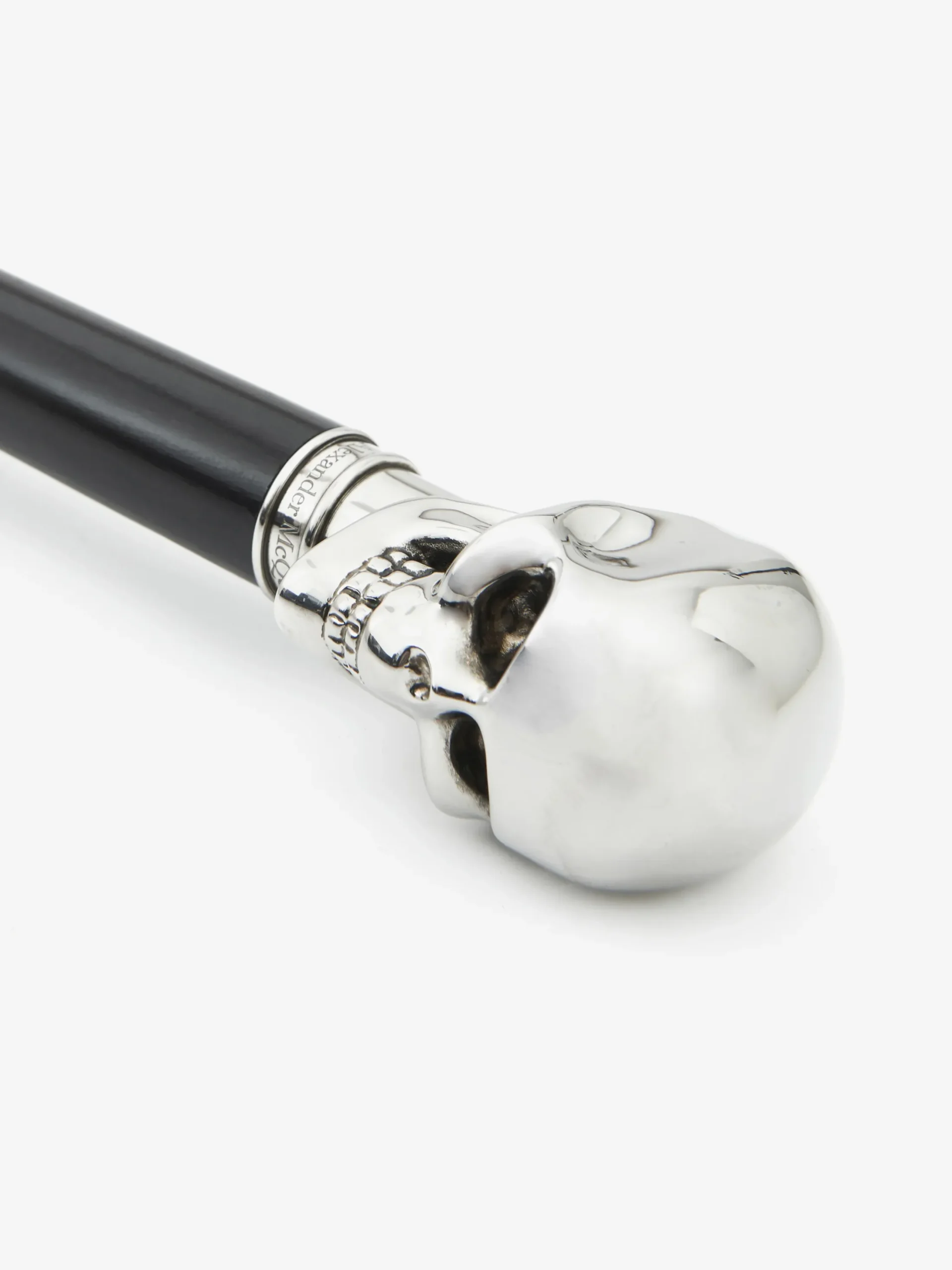 Men's Skull Long Umbrella in Black