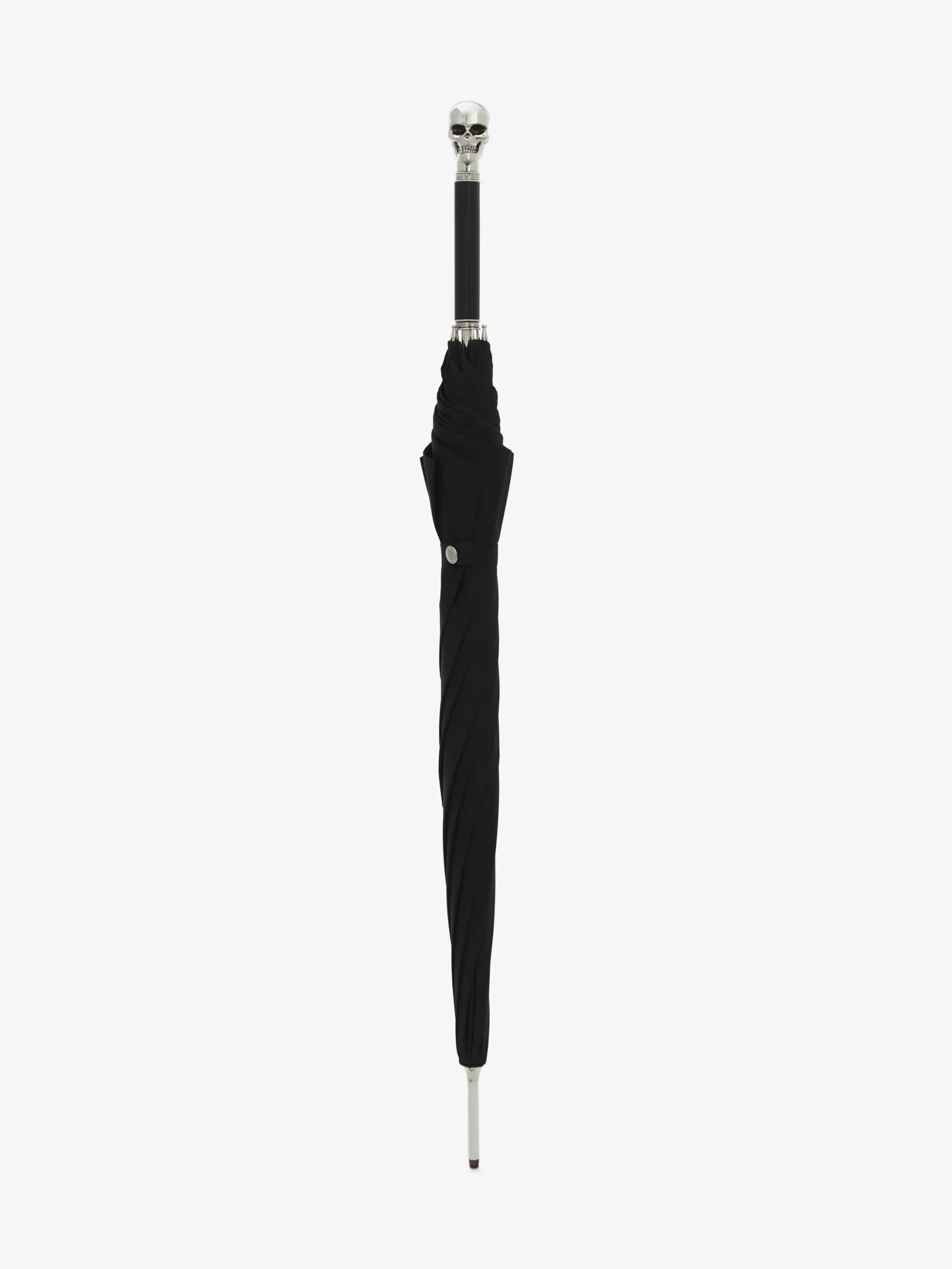 Men's Skull Long Umbrella in Black