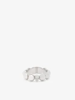 Men's Skull & Pearl Ring in Palladium-finish