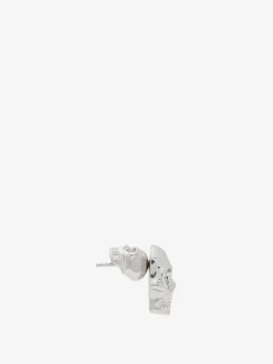 Men's Skull Stud Earring in Palladium-finish