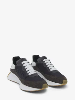 Men's Sprint Runner in Dark Grey/White