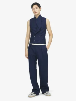 Men's Tailored Trousers in Indigo