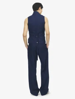Men's Tailored Trousers in Indigo