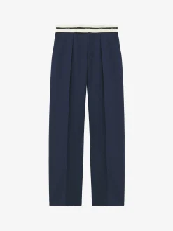 Men's Tailored Trousers in Indigo
