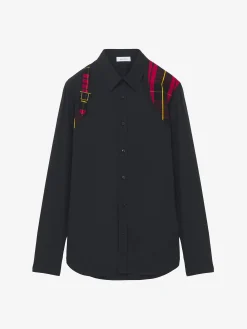 Men's Tartan Harness Shirt in Black