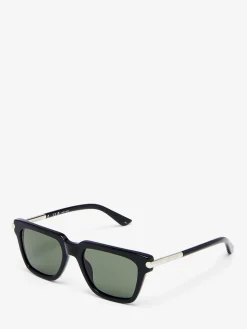 Men's T-bar Icon Square Sunglasses in Black/Grey