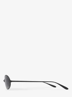 Neo Oval Sunglasses in Silver
