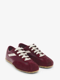 Women's Boxe Sneaker in Ruby Red