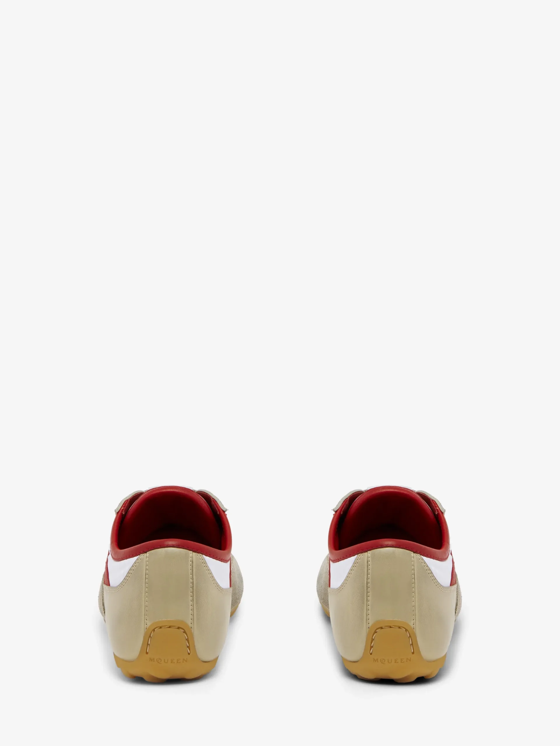 Women's Boxe Sneaker in White/Red