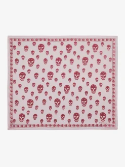 Women's Classic Skull Foulard in Pink