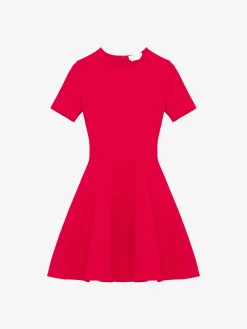 Women's Fit And Flare Mini Dress in Red