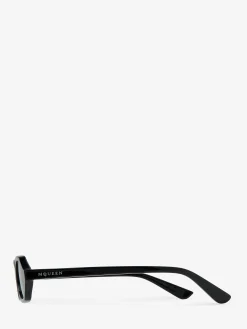 Women's Geometric Oval Sunglasses in Black
