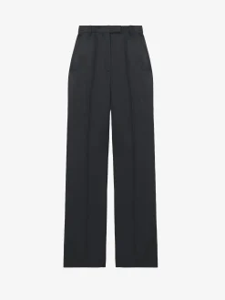 Women's High-waisted Tailored Trousers in Black