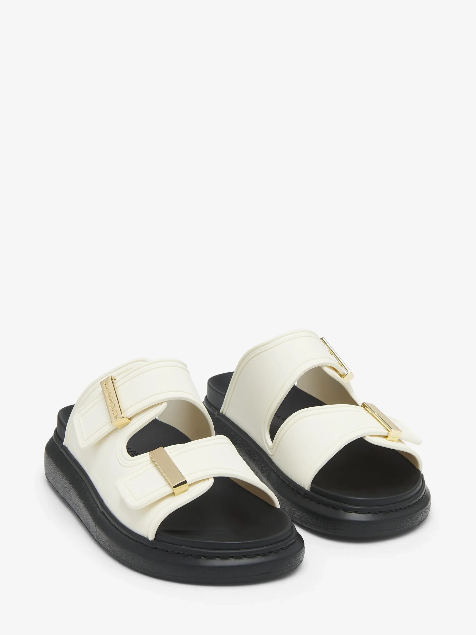 Women's Hybrid Slide in White/Black