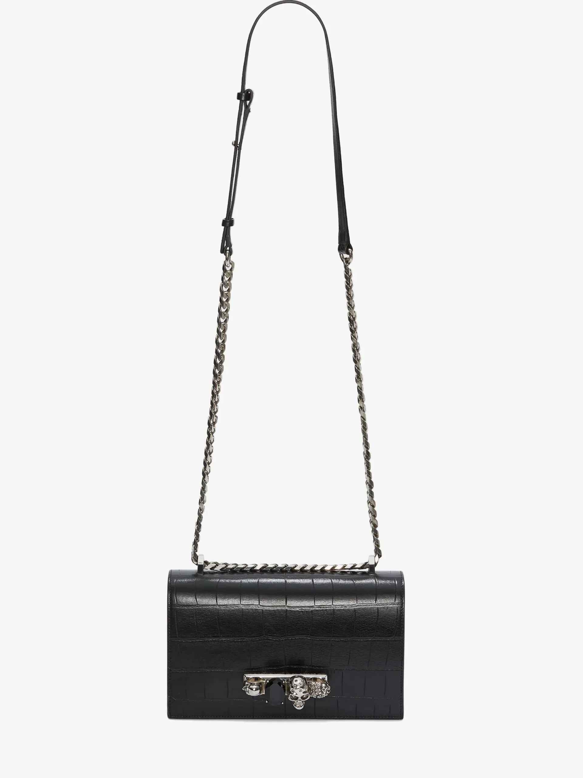 Women's Jewelled Satchel in Black