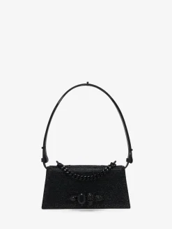 Women's Jewelled Shoulder Mini in Black