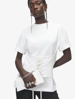 Women's Jewelled Shoulder Mini in White