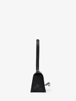 Women's Jewelled Top Handle in Black