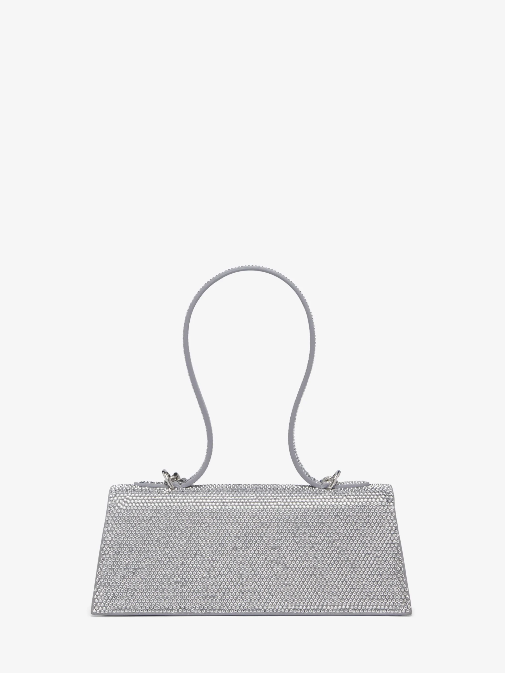 Women's Jewelled Top Handle in Silver-finish